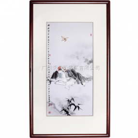 廣繡《莊子夢蝶》75x128cm